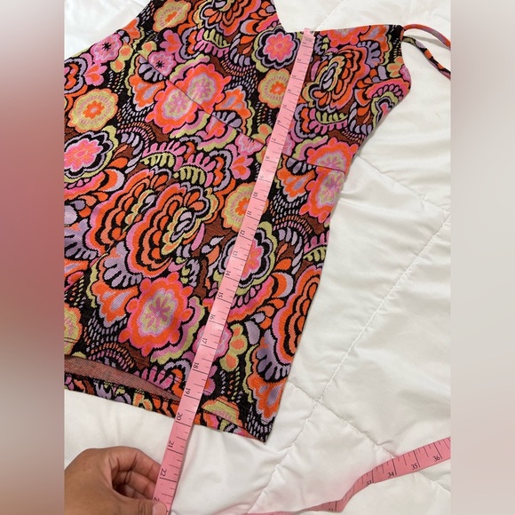 Zara Floral retro Print Women's sleeveless romper size M - Picture 6 of 11